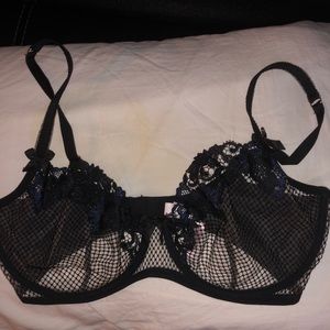 Agent Provocature Navy Lace Bra 36E
